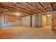 Unfinished basement with exposed framing and utilities at 161 Parkview Place Dr, Mcdonough, GA 30253