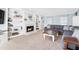 Spacious living room featuring a fireplace and built-in shelving at 275 Trowbridge Ln, Lawrenceville, GA 30043
