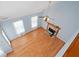Spacious living room with vaulted ceilings, fireplace and hardwood floors at 1215 Brook Meadow Ct, Lawrenceville, GA 30045