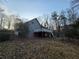 Elevated deck with stairs leading to the yard at 1821 N Oak Dr, Lawrenceville, GA 30044