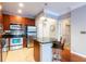 Modern kitchen with stainless steel appliances and breakfast bar at 400 17Th Nw St # 2118, Atlanta, GA 30363