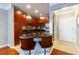 Modern kitchen with stainless steel appliances and dark wood cabinets at 400 17Th Nw St # 2118, Atlanta, GA 30363