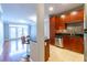 Modern kitchen with stainless steel appliances and breakfast bar at 400 17Th Nw St # 2118, Atlanta, GA 30363