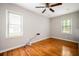 Bright bedroom with hardwood floors and neutral wall color at 1574 Mayflower St, Atlanta, GA 30311