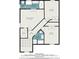 Upstairs floorplan featuring the primary bedroom with a walk-in closet and attached bathroom at 692 Rose Palm Ln, Atlanta, GA 30315