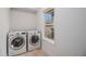 Laundry room featuring side-by-side washer and dryer with natural light at 692 Rose Palm Ln, Atlanta, GA 30315