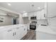 Modern kitchen featuring stainless steel appliances, granite countertops and a large island at 1506 Country Ct, Auburn, GA 30011