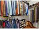 Walk-in closet provides ample space for storage, clothing, shoes and accessories at 327 Balaban Cir, Woodstock, GA 30188