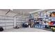 Garage with shelving and storage space for tools and equipment at 3524 Beaver Swamp Rd, Loganville, GA 30052