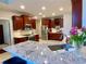 Modern kitchen with granite countertops and stainless steel appliances at 9801 Waters Edge Pointe, Villa Rica, GA 30180