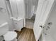Bathroom with toilet, vanity, and bathtub at 2845 Robinson Wood Dr, Riverdale, GA 30296