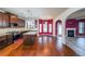 Modern kitchen with granite countertops and stainless steel appliances at 1724 Stone Meadow Rd, Lithonia, GA 30058