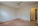 Large bedroom with ceiling fan and access to hall bath at 118 Knotts Landing Dr, Woodstock, GA 30188