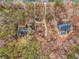 Aerial view of house and surrounding wooded area at 130 Wesleyan Way, Oxford, GA 30054