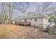 View of the home's backyard with a deck and chain link fence at 2906 Monterey Dr, Decatur, GA 30032