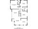 1056 sq ft floor plan, includes 2 bedrooms, 2 baths, kitchen, living room at 2906 Monterey Dr, Decatur, GA 30032