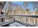 Private deck overlooking a wooded area at 4008 Orchard Hill Ter, Stone Mountain, GA 30083