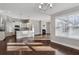 Bright dining room with hardwood floors and chandelier at 2071 Imperial Pond, Powder Springs, GA 30127