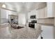 Modern kitchen with white cabinets and granite countertops at 2071 Imperial Pond, Powder Springs, GA 30127