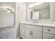 Modern bathroom with white shaker cabinets and marble shower at 275 Shaded Oaks Se Ln, Marietta, GA 30067