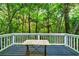 Private deck overlooking a lush wooded backyard at 3382 Habersham Rd, Atlanta, GA 30305