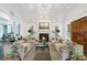 Spacious living room with hardwood floors and fireplace at 3382 Habersham Rd, Atlanta, GA 30305