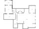 Blueprint of the basement, showing layout with rooms, bathroom, electrical, and garage at 3505 Watson Rd, Cumming, GA 30028