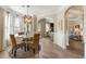 Bright dining room with a round table and four chairs at 1590 Walking Horse Trl, Cumming, GA 30041