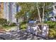Outdoor grilling area with a built-in grill and seating at 44 Peachtree Ne Pl # 1622, Atlanta, GA 30309