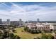 Aerial view of cityscape with green space at 285 Centennial Olympic Park Nw Dr # 1407, Atlanta, GA 30313
