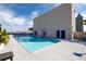 Rooftop pool with surrounding lounge area at 285 Centennial Olympic Park Nw Dr # 1407, Atlanta, GA 30313