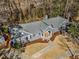 Aerial view showcases this beautiful home with a well-maintained yard and landscaping at 889 City Park Se Dr, Atlanta, GA 30312