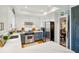 Modern kitchen with stainless steel appliances and white and blue cabinetry at 11 Ivy Chase Ne, Atlanta, GA 30342