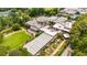 An aerial view of the botanical garden, showcasing a blend of lush greenery, architecture, and outdoor paths at 1445 Monroe Ne Dr # B7, Atlanta, GA 30324