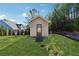 Well-maintained storage shed in the backyard at 411 Canyon Creek Lndg, Canton, GA 30114