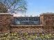 Entrance to the private Indian Hills Country Club at 500 Ridgewater Dr, Marietta, GA 30068