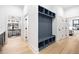 Bright hallway with built-in bench seating and storage at 500 Ridgewater Dr, Marietta, GA 30068