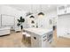 Open kitchen with large island and view into living room at 500 Ridgewater Dr, Marietta, GA 30068