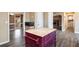 Kitchen island featuring a butcher block top and drawer storage at 40 Brompton Dr, Dallas, GA 30157