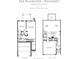 Basement and first floor plan of the Ellington townhome, including 4 bedrooms and 3.5 baths at 510 Winston Croft Cir # 56, Johns Creek, GA 30022