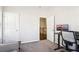 Home office with built-in desk and access to upper hallway at 2445 Santa Rosa St, Alpharetta, GA 30009