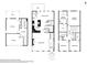 3-bedroom, 2.5-bathroom floor plan with garage at 2445 Santa Rosa St, Alpharetta, GA 30009