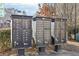 Three community mailboxes for resident use at 2445 Santa Rosa St, Alpharetta, GA 30009