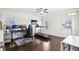 Home office or gym with hardwood floors and plenty of space at 2445 Santa Rosa St, Alpharetta, GA 30009