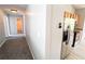 View of kitchen with stainless steel refrigerator and appliances at 8504 Browns Mill Trce, Lithonia, GA 30038