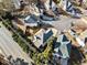 Aerial view showcasing home's location in a residential neighborhood at 902 College Place Nw Ct, Kennesaw, GA 30144