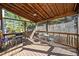 Relaxing screened porch with wooden deck and outdoor seating at 902 College Place Nw Ct, Kennesaw, GA 30144