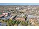 Aerial of townhomes in a tree-lined neighborhood at 235 Founders Mill Ct, Roswell, GA 30075