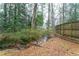 Wooded backyard with creek and privacy fence at 2038 Clairmont Ne Ter, Atlanta, GA 30345