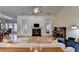 Living room with fireplace and hardwood floors at 4065 Delamar Dr, Cumming, GA 30041